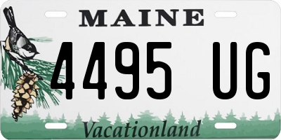 ME license plate 4495UG