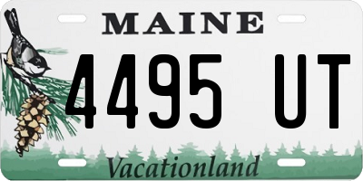 ME license plate 4495UT