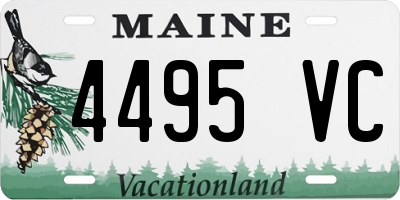 ME license plate 4495VC