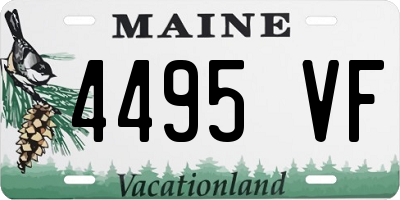 ME license plate 4495VF