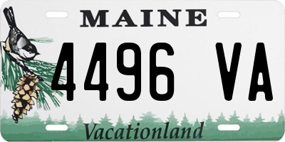 ME license plate 4496VA