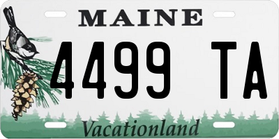 ME license plate 4499TA