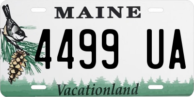 ME license plate 4499UA