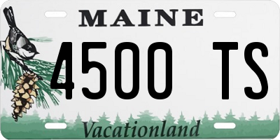 ME license plate 4500TS