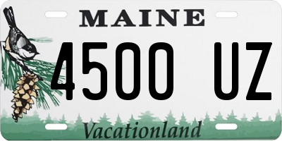 ME license plate 4500UZ