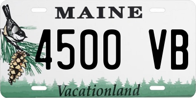 ME license plate 4500VB