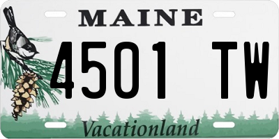 ME license plate 4501TW