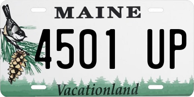 ME license plate 4501UP