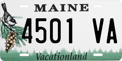 ME license plate 4501VA