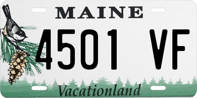 ME license plate 4501VF