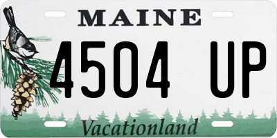 ME license plate 4504UP