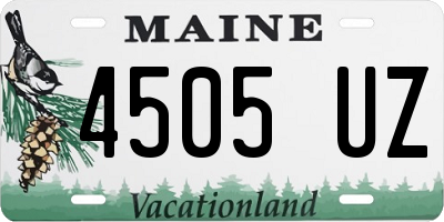 ME license plate 4505UZ