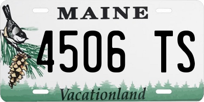 ME license plate 4506TS