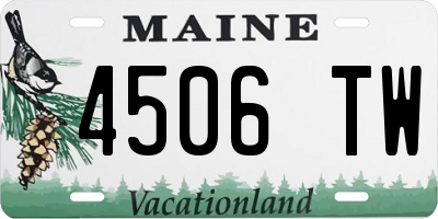 ME license plate 4506TW