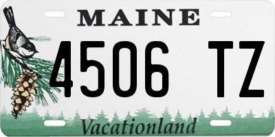 ME license plate 4506TZ