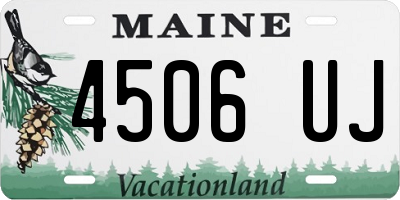 ME license plate 4506UJ