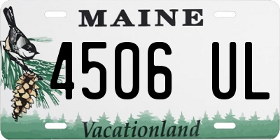 ME license plate 4506UL