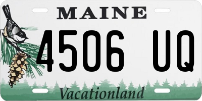 ME license plate 4506UQ