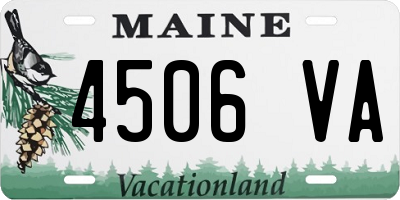 ME license plate 4506VA