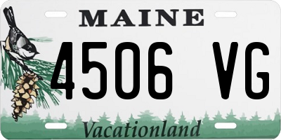 ME license plate 4506VG