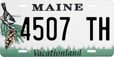 ME license plate 4507TH