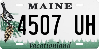 ME license plate 4507UH