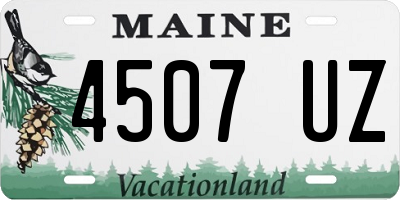 ME license plate 4507UZ