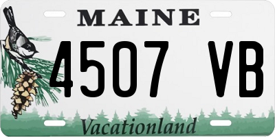 ME license plate 4507VB