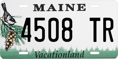 ME license plate 4508TR