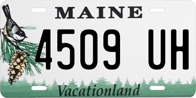 ME license plate 4509UH