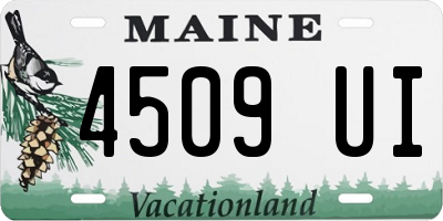 ME license plate 4509UI