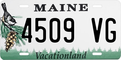 ME license plate 4509VG