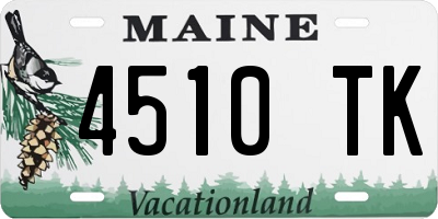 ME license plate 4510TK