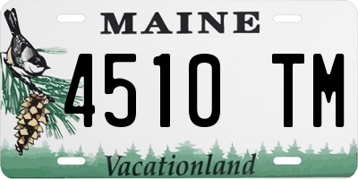 ME license plate 4510TM