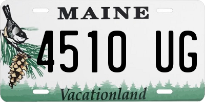 ME license plate 4510UG