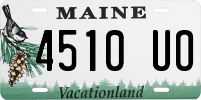 ME license plate 4510UO