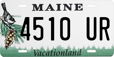 ME license plate 4510UR