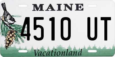 ME license plate 4510UT