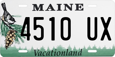 ME license plate 4510UX