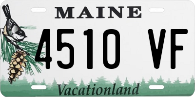 ME license plate 4510VF