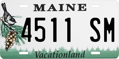 ME license plate 4511SM
