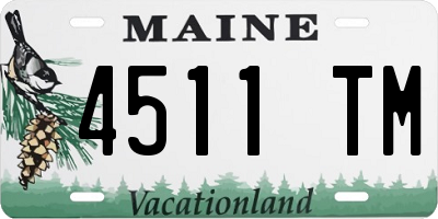 ME license plate 4511TM