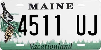 ME license plate 4511UJ