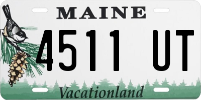 ME license plate 4511UT