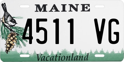 ME license plate 4511VG