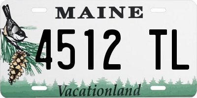 ME license plate 4512TL
