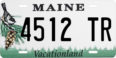 ME license plate 4512TR