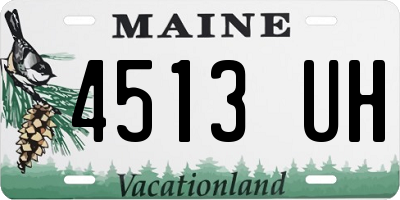 ME license plate 4513UH