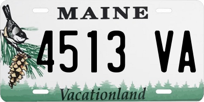 ME license plate 4513VA