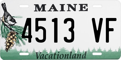 ME license plate 4513VF